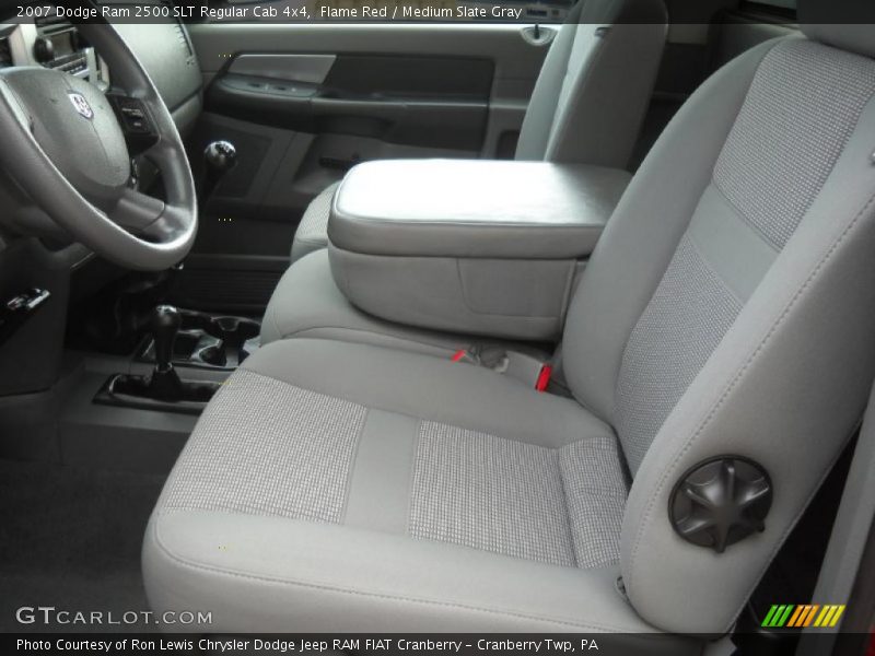 Flame Red / Medium Slate Gray 2007 Dodge Ram 2500 SLT Regular Cab 4x4