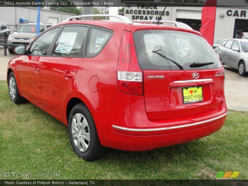 Chilipepper Red / Beige 2011 Hyundai Elantra Touring GLS