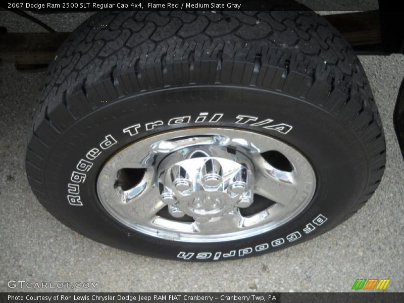 Flame Red / Medium Slate Gray 2007 Dodge Ram 2500 SLT Regular Cab 4x4