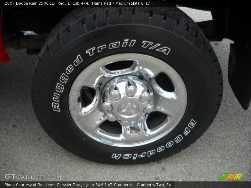 Flame Red / Medium Slate Gray 2007 Dodge Ram 2500 SLT Regular Cab 4x4
