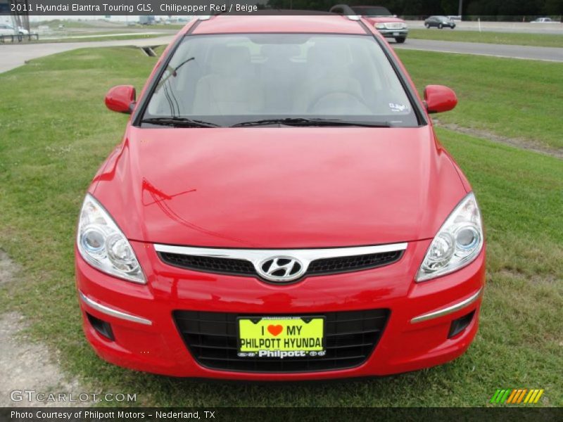 Chilipepper Red / Beige 2011 Hyundai Elantra Touring GLS