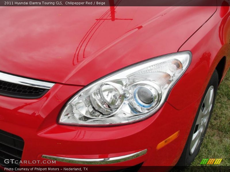 Chilipepper Red / Beige 2011 Hyundai Elantra Touring GLS