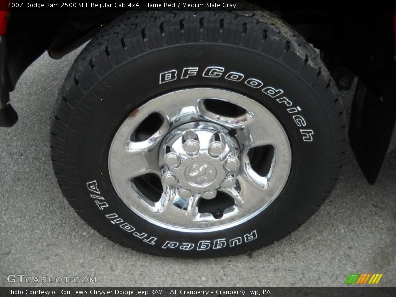 Flame Red / Medium Slate Gray 2007 Dodge Ram 2500 SLT Regular Cab 4x4