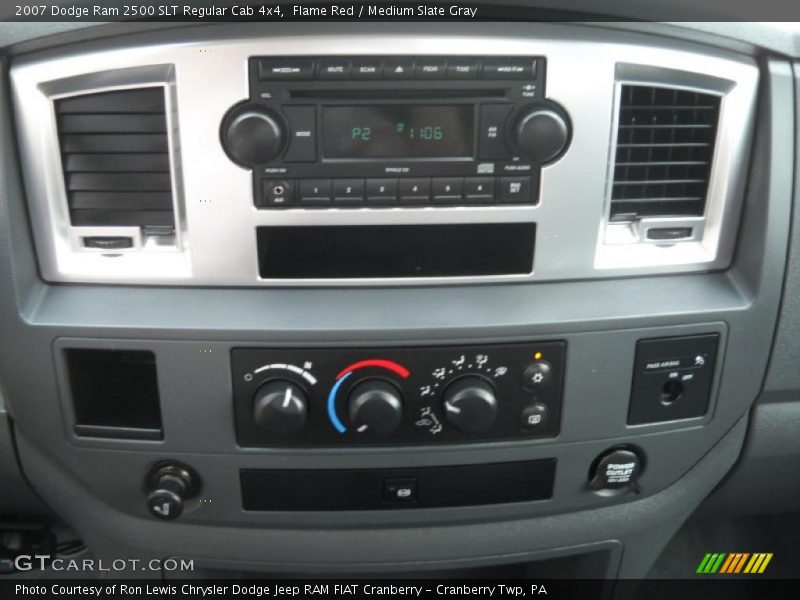 Flame Red / Medium Slate Gray 2007 Dodge Ram 2500 SLT Regular Cab 4x4