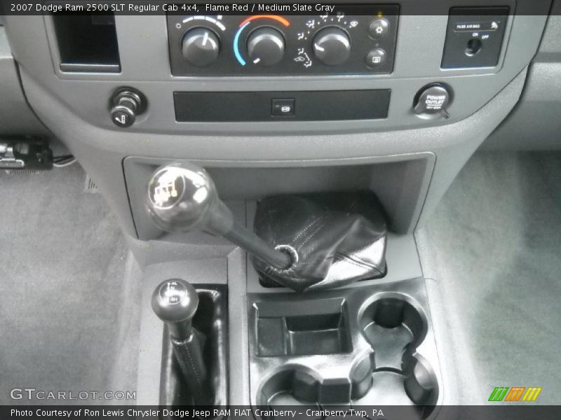 Flame Red / Medium Slate Gray 2007 Dodge Ram 2500 SLT Regular Cab 4x4