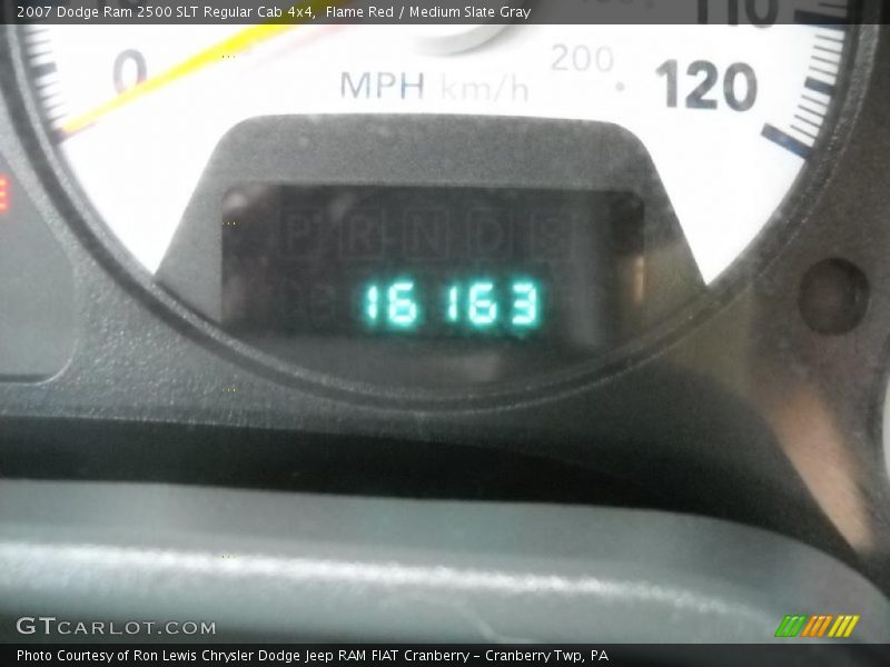 Flame Red / Medium Slate Gray 2007 Dodge Ram 2500 SLT Regular Cab 4x4