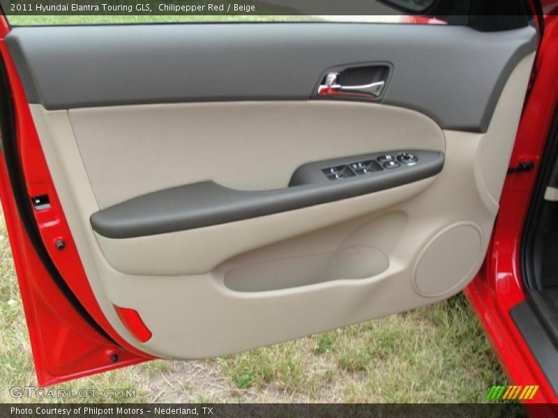 Chilipepper Red / Beige 2011 Hyundai Elantra Touring GLS