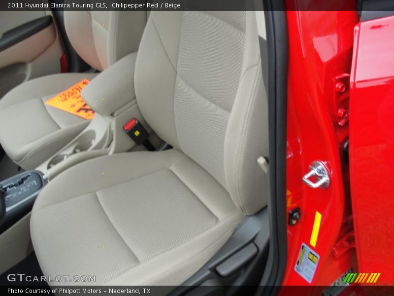 Chilipepper Red / Beige 2011 Hyundai Elantra Touring GLS