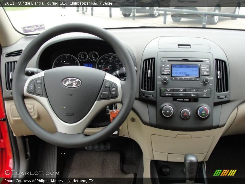 Chilipepper Red / Beige 2011 Hyundai Elantra Touring GLS
