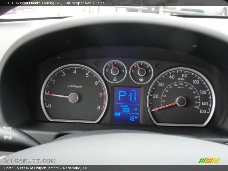 Chilipepper Red / Beige 2011 Hyundai Elantra Touring GLS