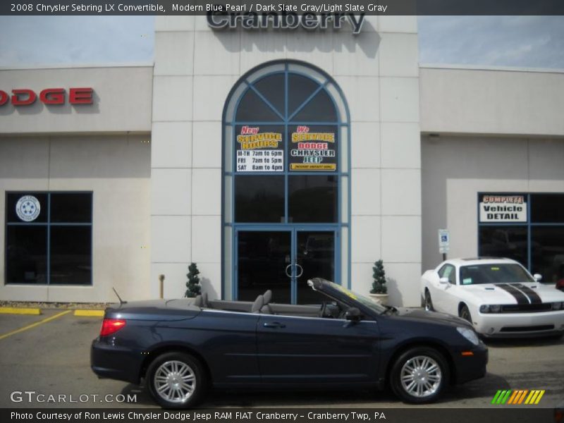 Modern Blue Pearl / Dark Slate Gray/Light Slate Gray 2008 Chrysler Sebring LX Convertible