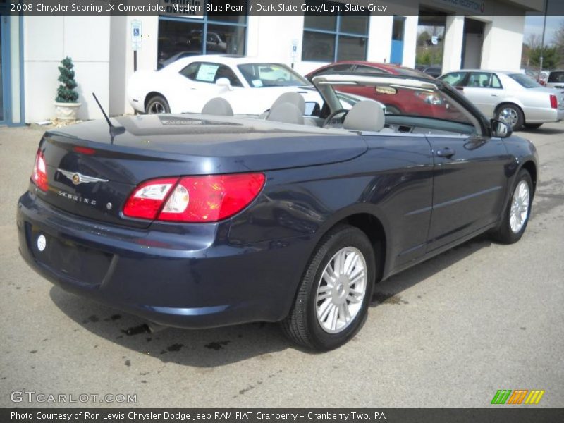 Modern Blue Pearl / Dark Slate Gray/Light Slate Gray 2008 Chrysler Sebring LX Convertible