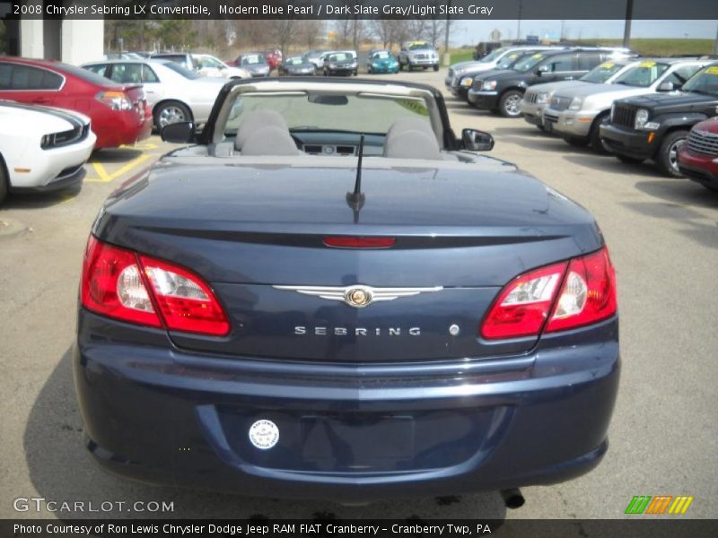Modern Blue Pearl / Dark Slate Gray/Light Slate Gray 2008 Chrysler Sebring LX Convertible
