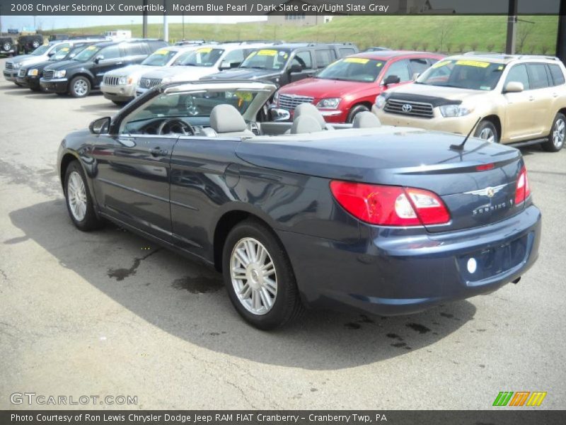 Modern Blue Pearl / Dark Slate Gray/Light Slate Gray 2008 Chrysler Sebring LX Convertible