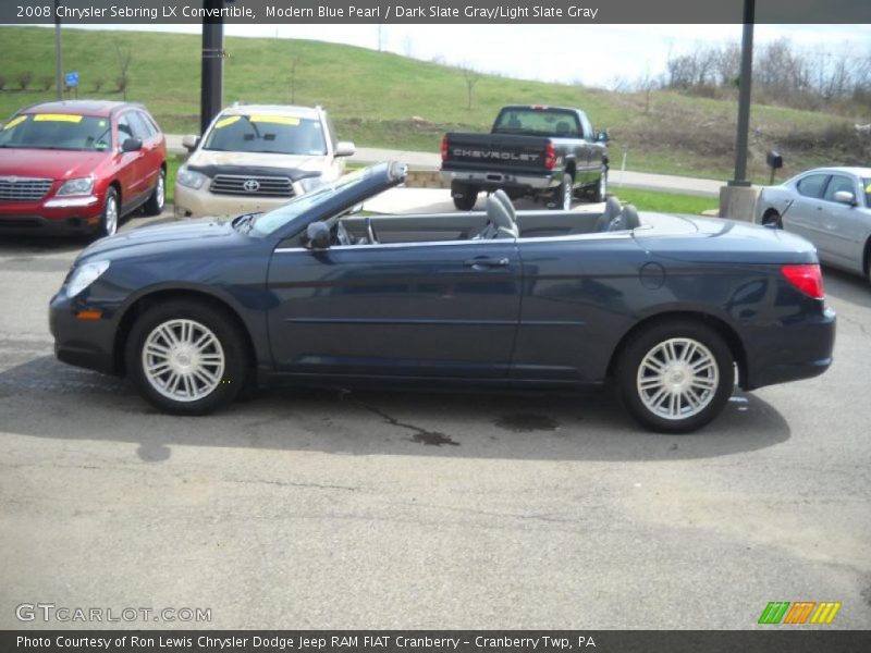 Modern Blue Pearl / Dark Slate Gray/Light Slate Gray 2008 Chrysler Sebring LX Convertible