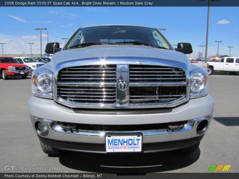 Bright Silver Metallic / Medium Slate Gray 2008 Dodge Ram 3500 ST Quad Cab 4x4