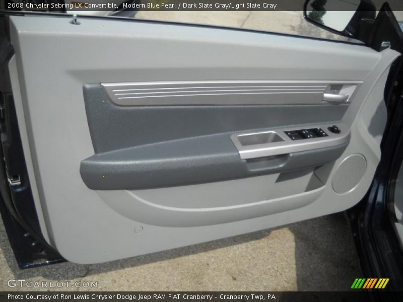 Modern Blue Pearl / Dark Slate Gray/Light Slate Gray 2008 Chrysler Sebring LX Convertible