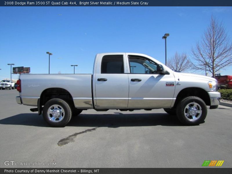 Bright Silver Metallic / Medium Slate Gray 2008 Dodge Ram 3500 ST Quad Cab 4x4
