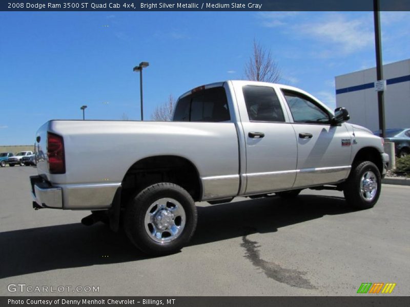 Bright Silver Metallic / Medium Slate Gray 2008 Dodge Ram 3500 ST Quad Cab 4x4