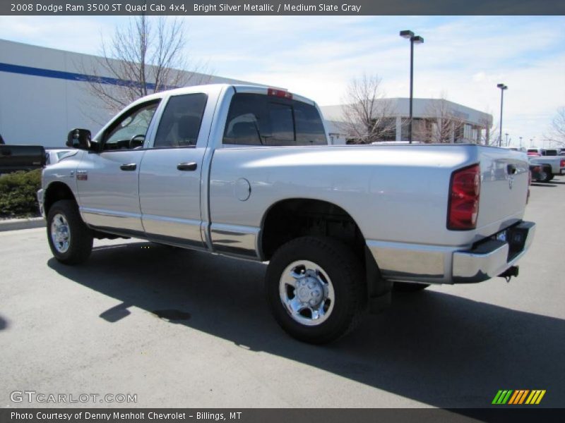 Bright Silver Metallic / Medium Slate Gray 2008 Dodge Ram 3500 ST Quad Cab 4x4