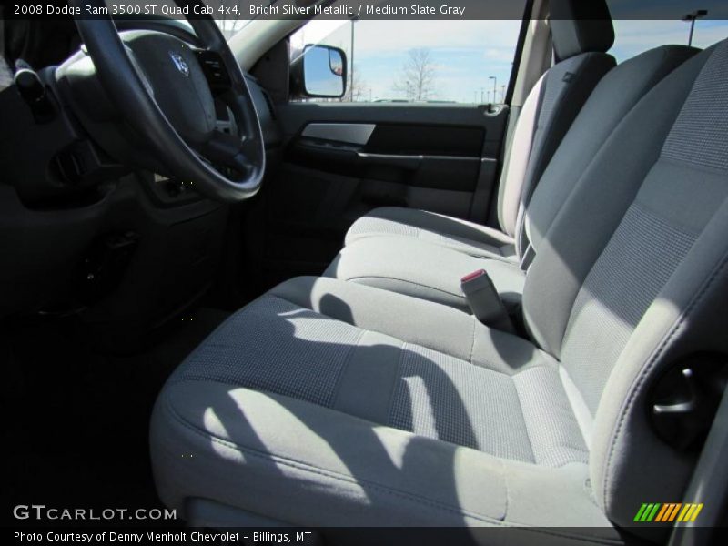 Bright Silver Metallic / Medium Slate Gray 2008 Dodge Ram 3500 ST Quad Cab 4x4