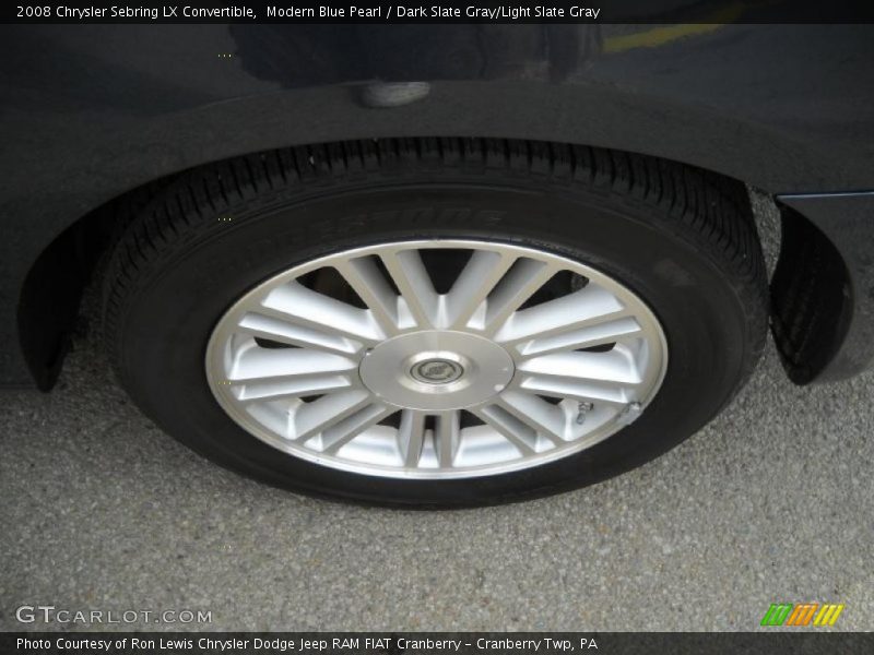 Modern Blue Pearl / Dark Slate Gray/Light Slate Gray 2008 Chrysler Sebring LX Convertible