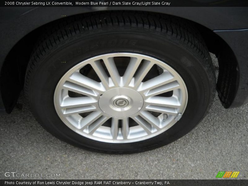 Modern Blue Pearl / Dark Slate Gray/Light Slate Gray 2008 Chrysler Sebring LX Convertible