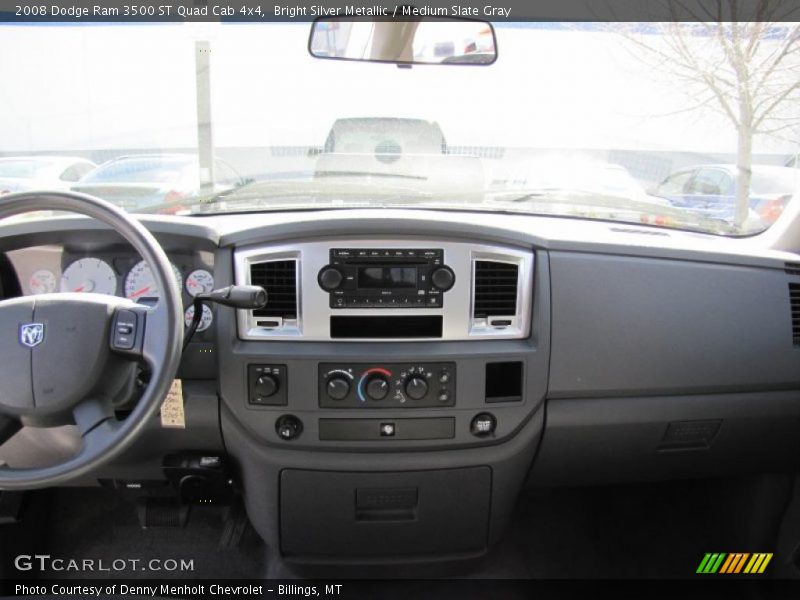 Bright Silver Metallic / Medium Slate Gray 2008 Dodge Ram 3500 ST Quad Cab 4x4