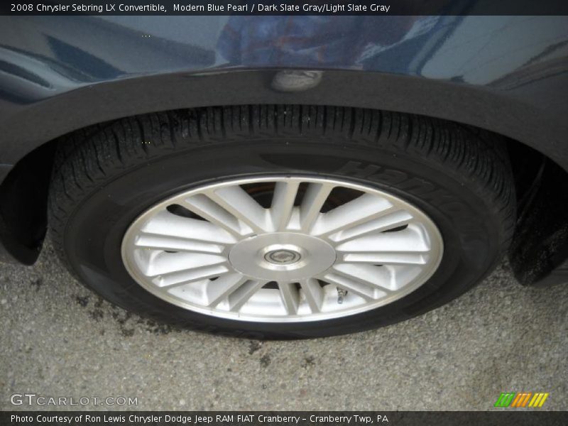 Modern Blue Pearl / Dark Slate Gray/Light Slate Gray 2008 Chrysler Sebring LX Convertible