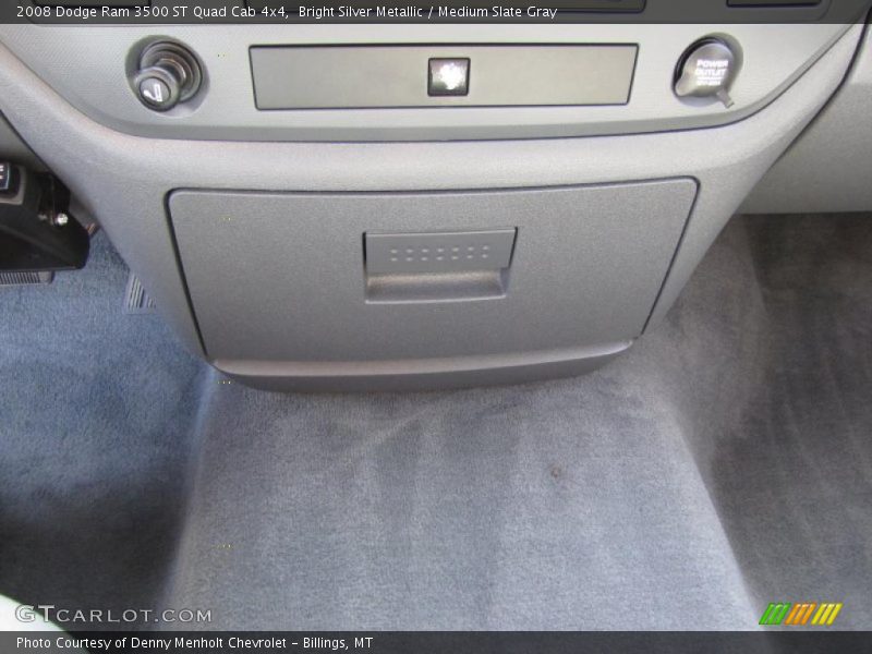 Bright Silver Metallic / Medium Slate Gray 2008 Dodge Ram 3500 ST Quad Cab 4x4