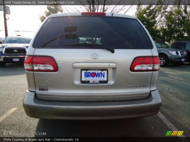 Silver Shadow Pearl / Gray 2002 Toyota Sienna LE