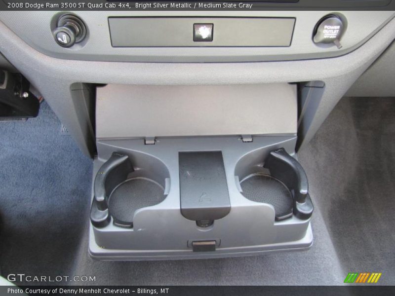 Bright Silver Metallic / Medium Slate Gray 2008 Dodge Ram 3500 ST Quad Cab 4x4