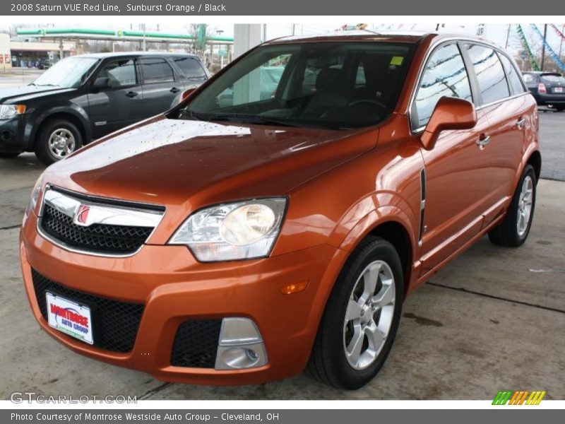 Sunburst Orange / Black 2008 Saturn VUE Red Line