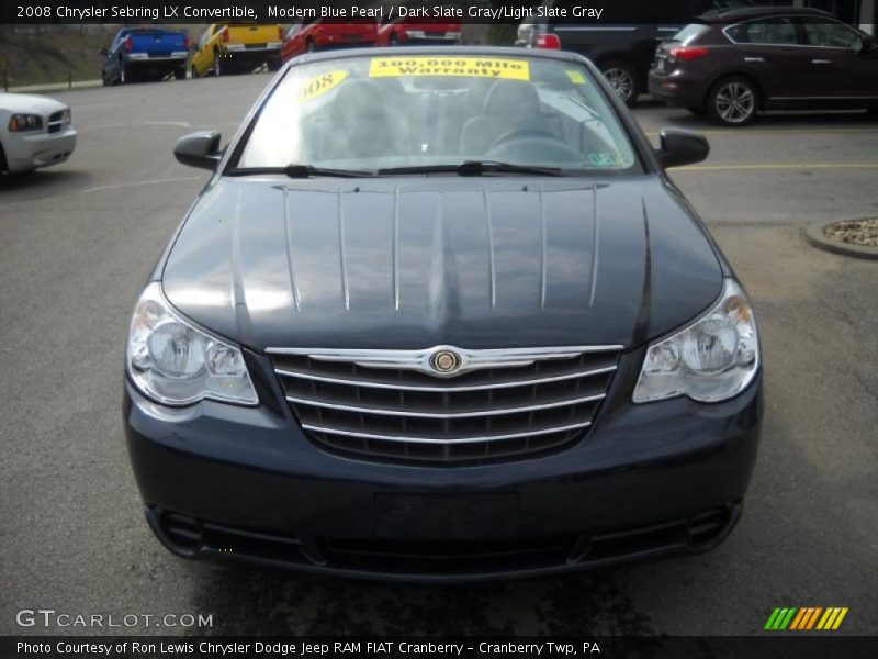 Modern Blue Pearl / Dark Slate Gray/Light Slate Gray 2008 Chrysler Sebring LX Convertible