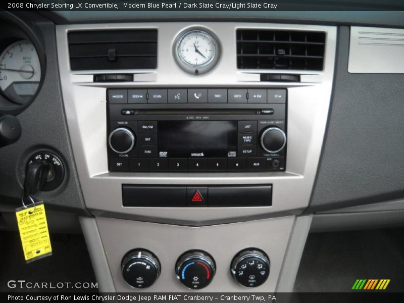 Modern Blue Pearl / Dark Slate Gray/Light Slate Gray 2008 Chrysler Sebring LX Convertible