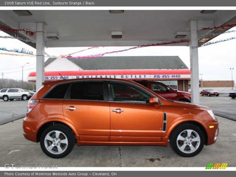 Sunburst Orange / Black 2008 Saturn VUE Red Line