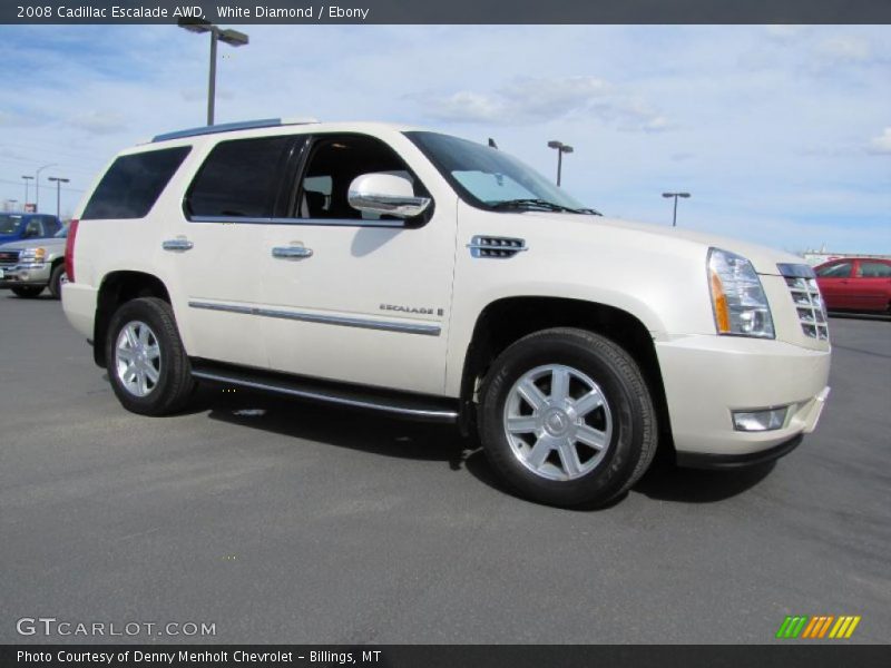 White Diamond / Ebony 2008 Cadillac Escalade AWD