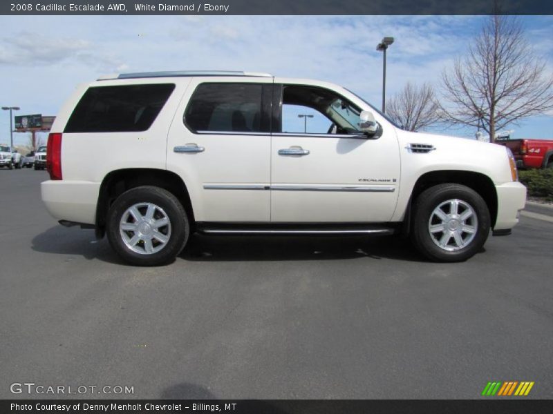 White Diamond / Ebony 2008 Cadillac Escalade AWD