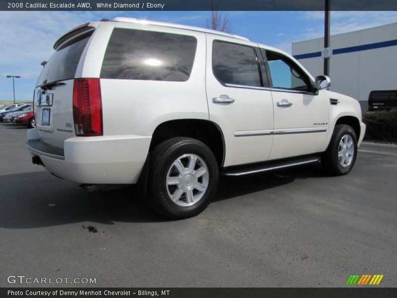 White Diamond / Ebony 2008 Cadillac Escalade AWD