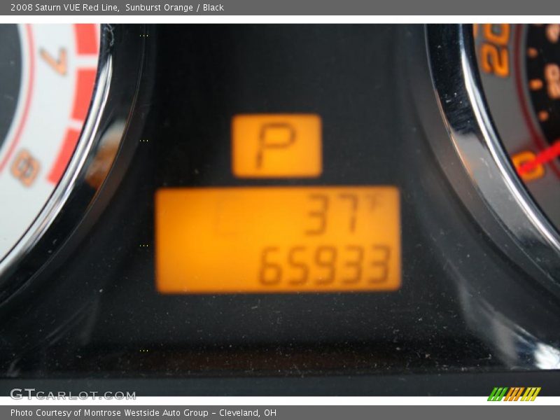 Sunburst Orange / Black 2008 Saturn VUE Red Line