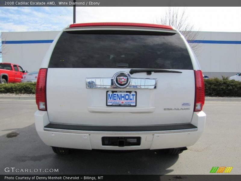 White Diamond / Ebony 2008 Cadillac Escalade AWD