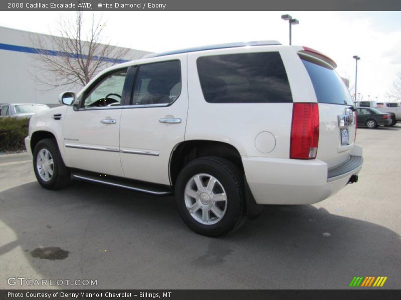 White Diamond / Ebony 2008 Cadillac Escalade AWD