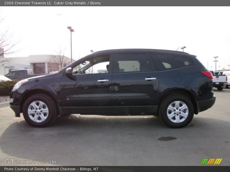 Cyber Gray Metallic / Ebony 2009 Chevrolet Traverse LS