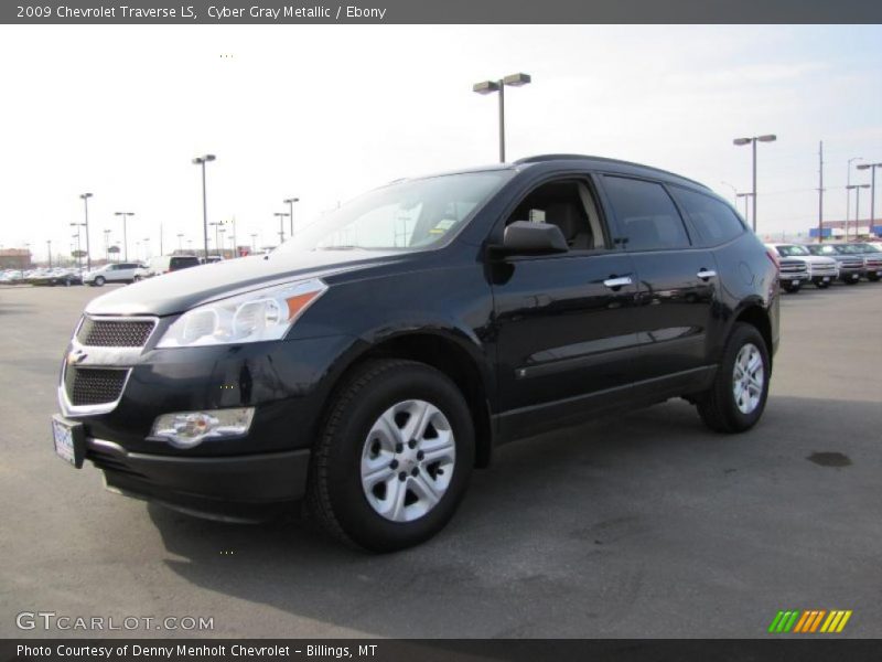 Cyber Gray Metallic / Ebony 2009 Chevrolet Traverse LS