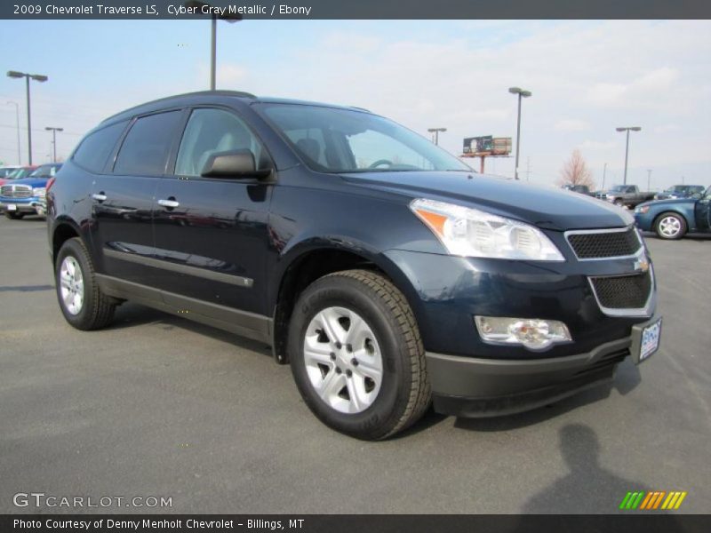 Cyber Gray Metallic / Ebony 2009 Chevrolet Traverse LS