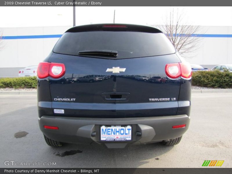 Cyber Gray Metallic / Ebony 2009 Chevrolet Traverse LS