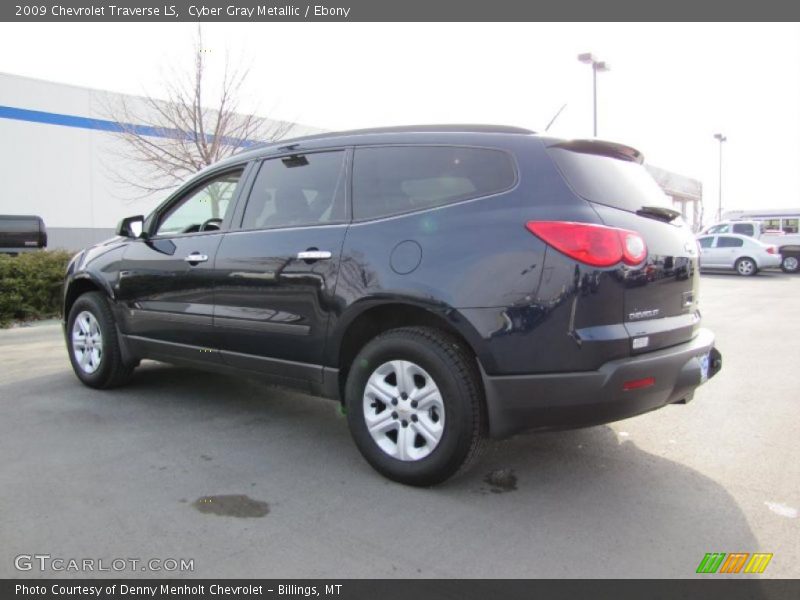 Cyber Gray Metallic / Ebony 2009 Chevrolet Traverse LS