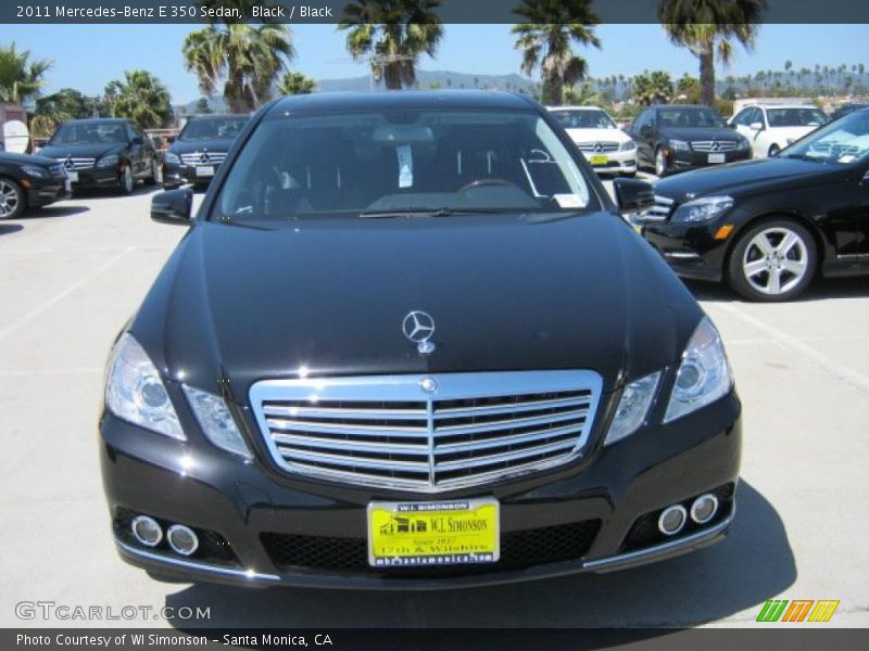 Black / Black 2011 Mercedes-Benz E 350 Sedan