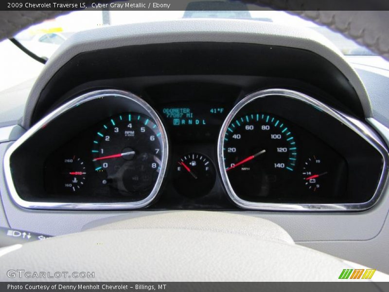 Cyber Gray Metallic / Ebony 2009 Chevrolet Traverse LS