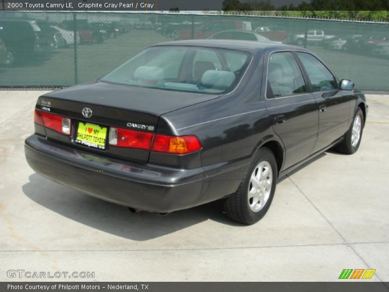 Graphite Gray Pearl / Gray 2000 Toyota Camry LE